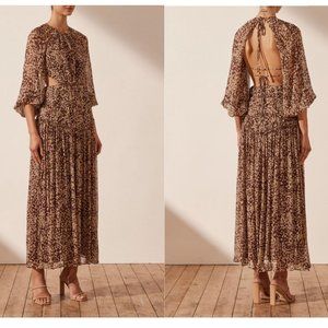 NWT Shona Joy Cutout Backless Midi Dress